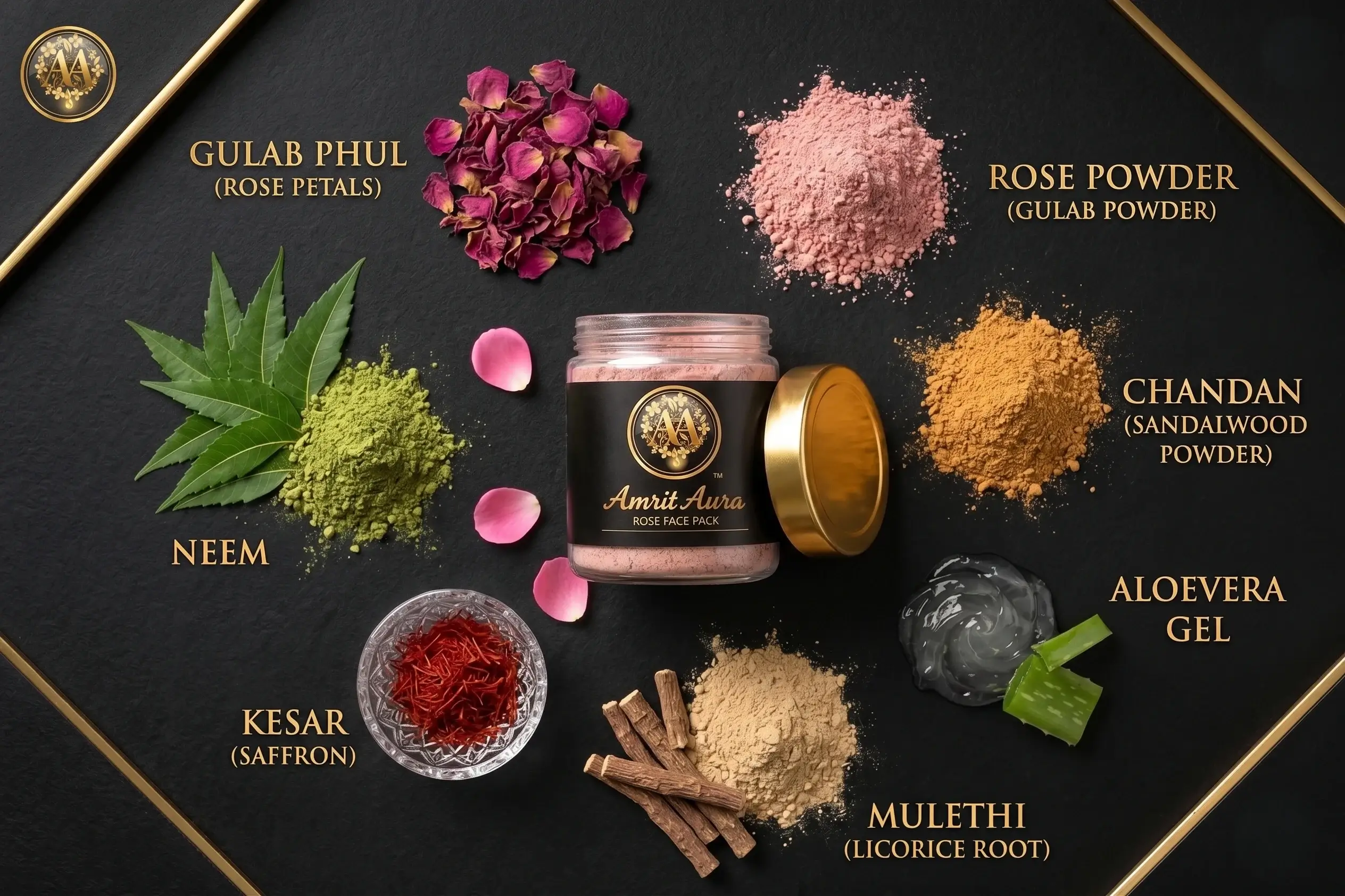 Rose Powder Face Pack - Image 2